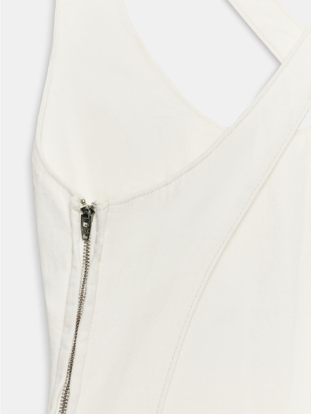 Zara White Backless Wide-Leg Jumpsuit - Picture 6 of 11